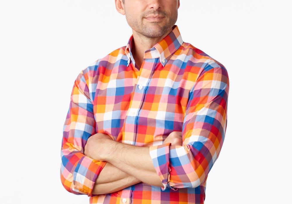 The Blue Ingold Gingham Casual Shirt Casual Shirt- Ledbury