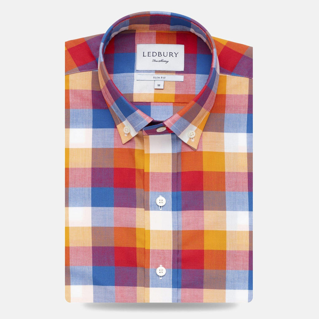 The Blue Ingold Gingham Casual Shirt Casual Shirt- Ledbury