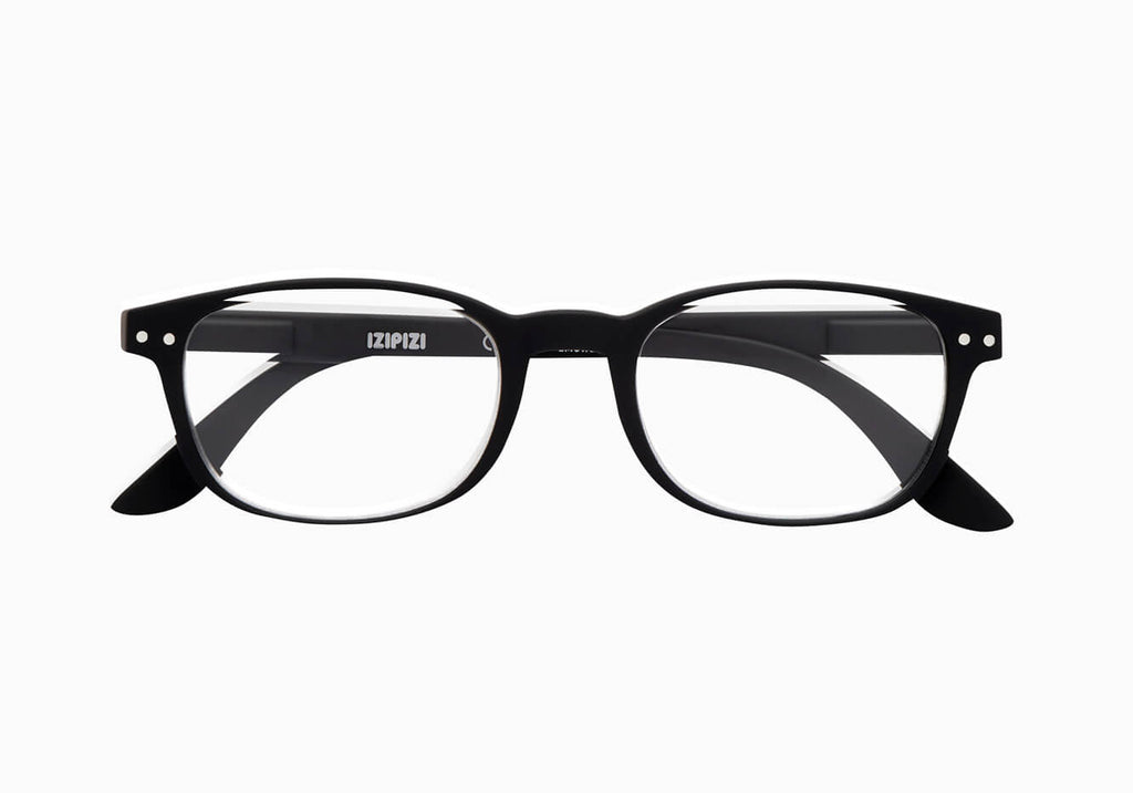 Izipizi Rectangular Black Readers Glasses- Ledbury