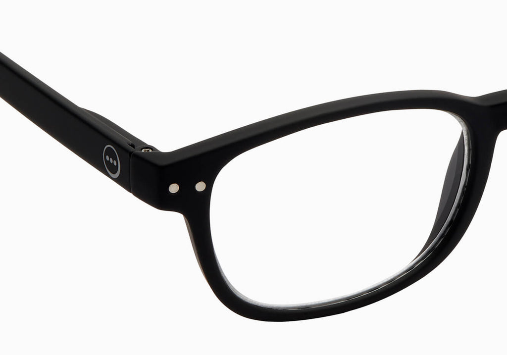 Izipizi Rectangular Black Readers Glasses- Ledbury