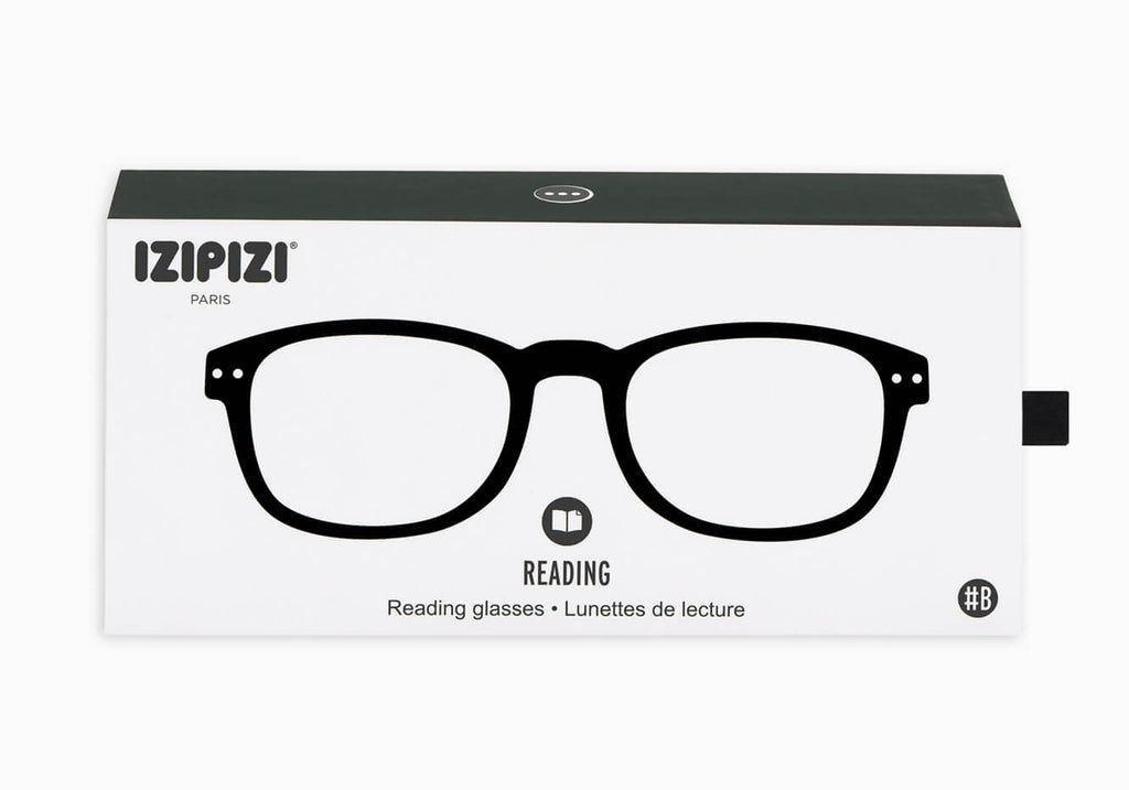Izipizi Rectangular Black Readers Glasses- Ledbury