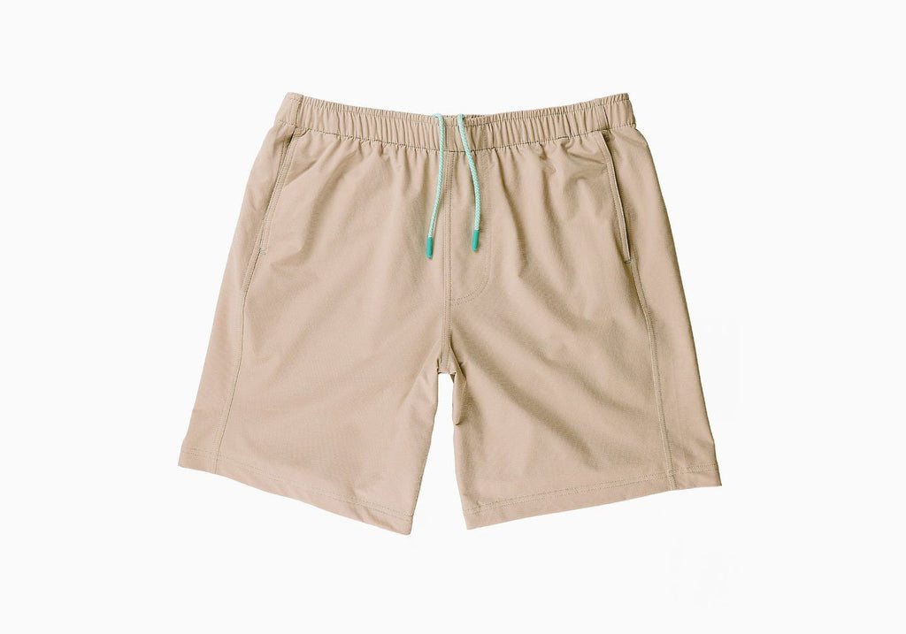 Myles Apparel Khaki Everyday Short Shorts- Ledbury