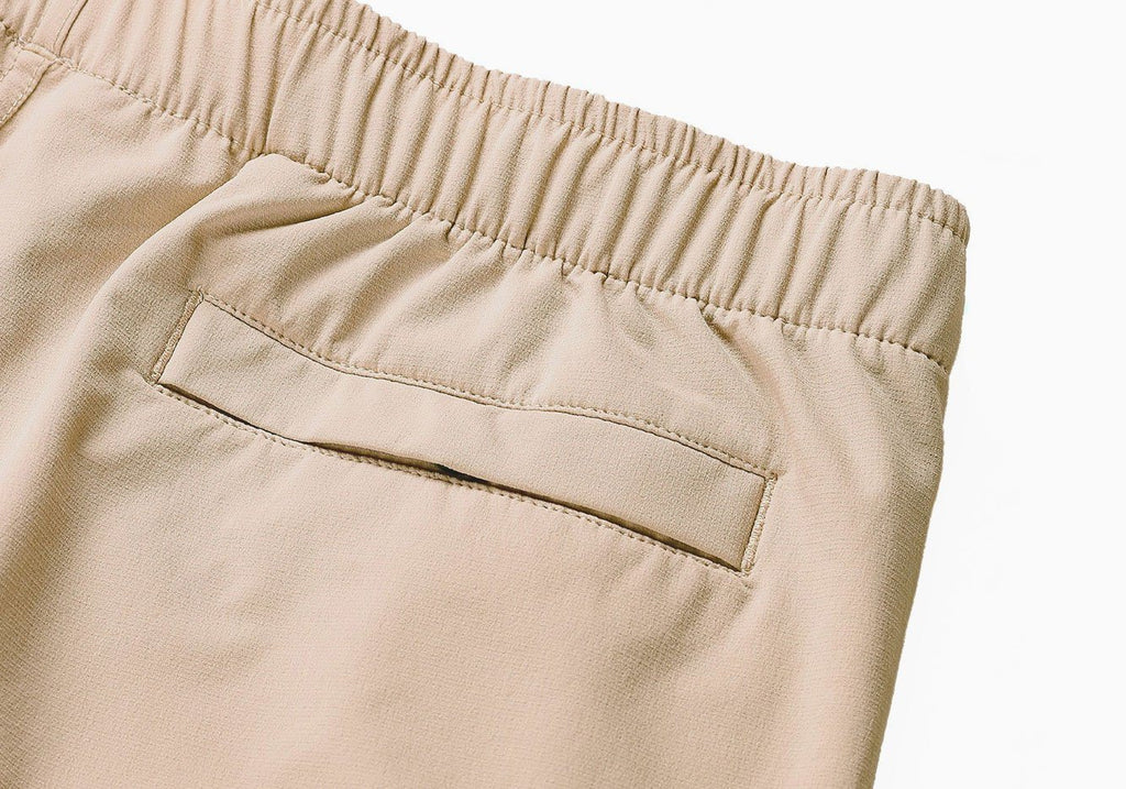 Myles Apparel Khaki Everyday Short Shorts- Ledbury