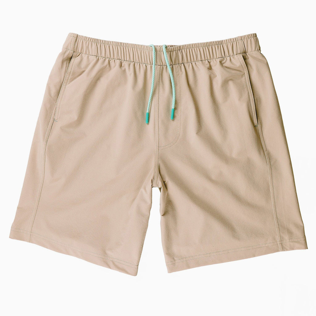 Myles Apparel Khaki Everyday Short Shorts- Ledbury