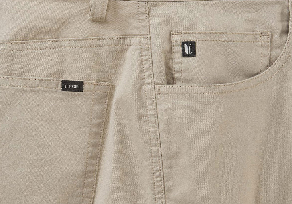 Linksoul Khaki 5-Pocket Crosby Pant Pant- Ledbury