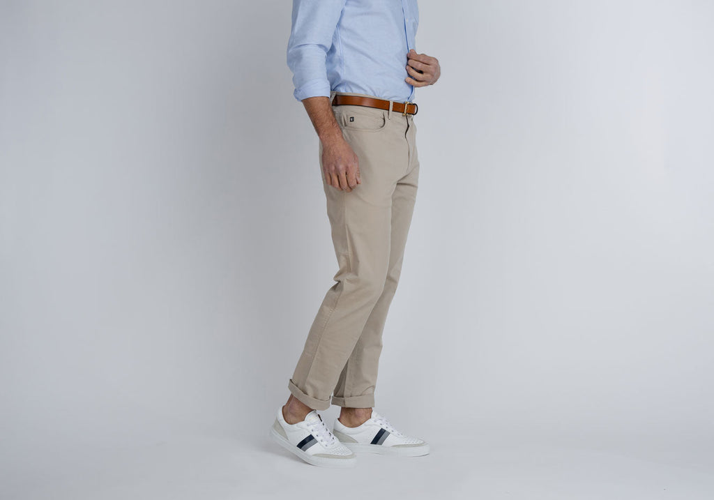 Linksoul Khaki 5-Pocket Crosby Pant Pant- Ledbury
