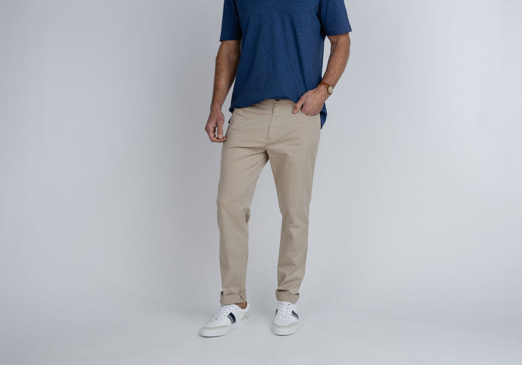 Linksoul Khaki 5-Pocket Crosby Pant Pant- Ledbury