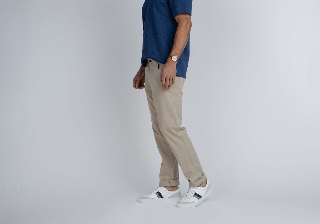 Linksoul Khaki 5-Pocket Crosby Pant Pant- Ledbury