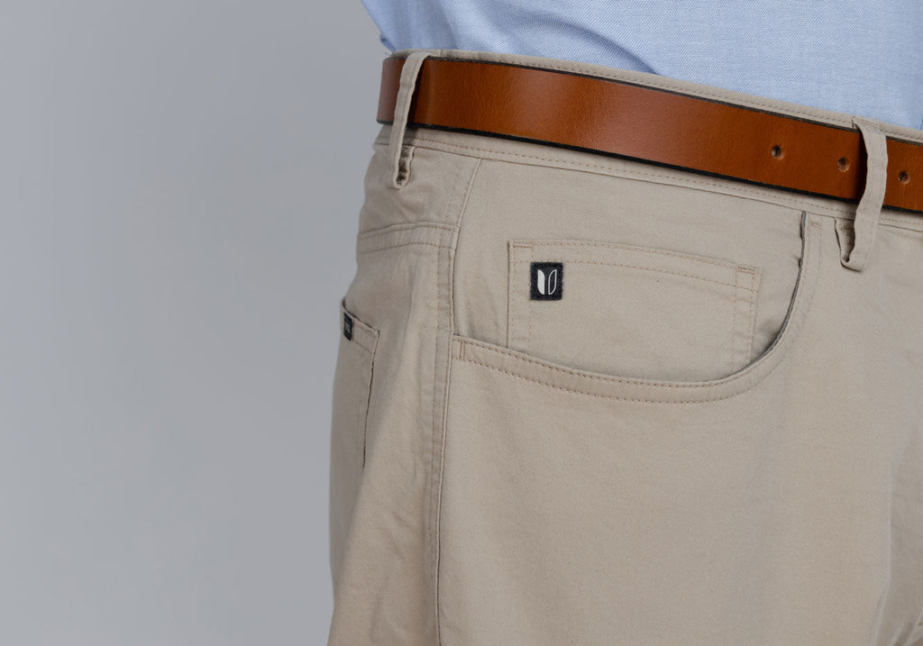 Linksoul Khaki 5-Pocket Crosby Pant Pant- Ledbury