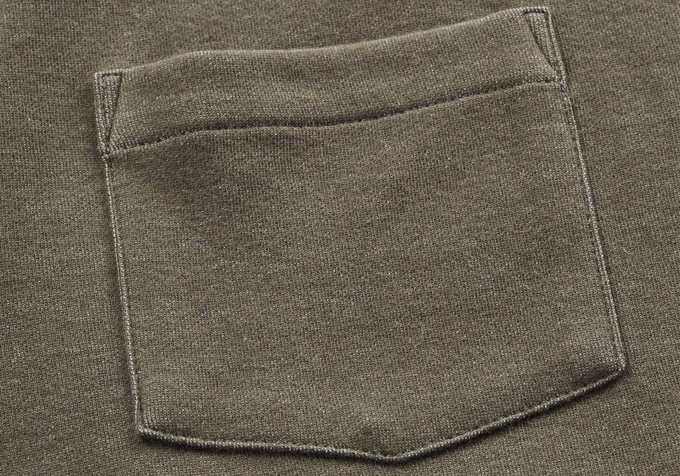 Double-Knit Pocket Crewneck Sweatshirt - LINKSOUL