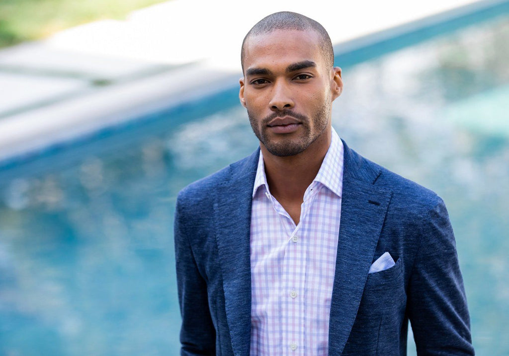 The Pink Wistrom Check Dress Shirt Casual Shirt- Ledbury