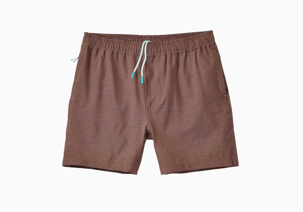 Myles Apparel Heather Clay Momentum Short Shorts- Ledbury