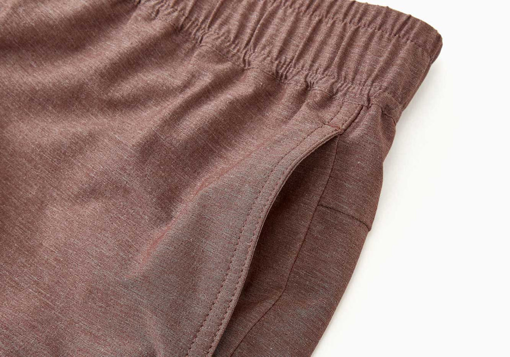Myles Apparel Heather Clay Momentum Short Shorts- Ledbury