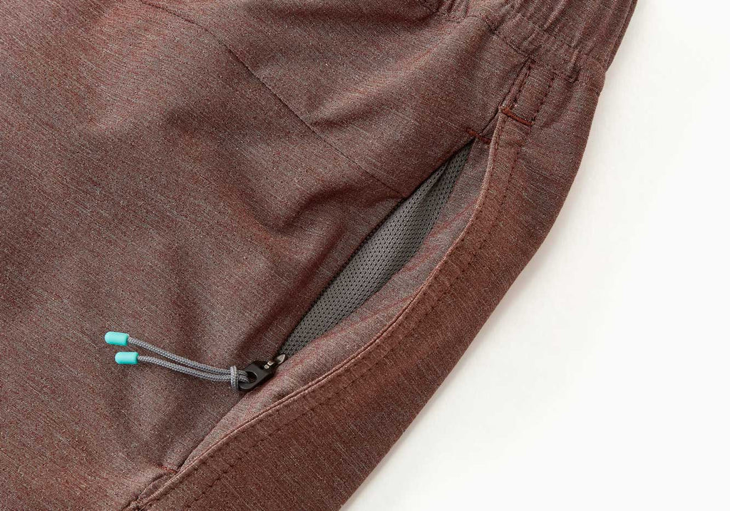Myles Apparel Heather Clay Momentum Short Shorts- Ledbury