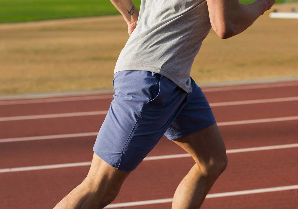 Myles Appearel Heather Marine Momentum Short Shorts- Ledbury