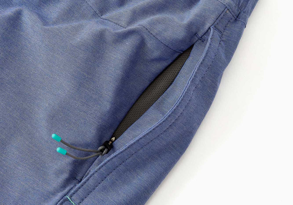 Myles Appearel Heather Marine Momentum Short Shorts- Ledbury