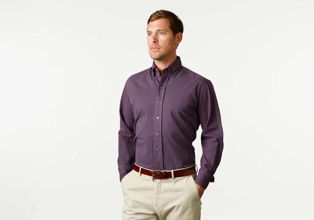 The Mulberry Barrington Gabardine Casual Shirt- Ledbury