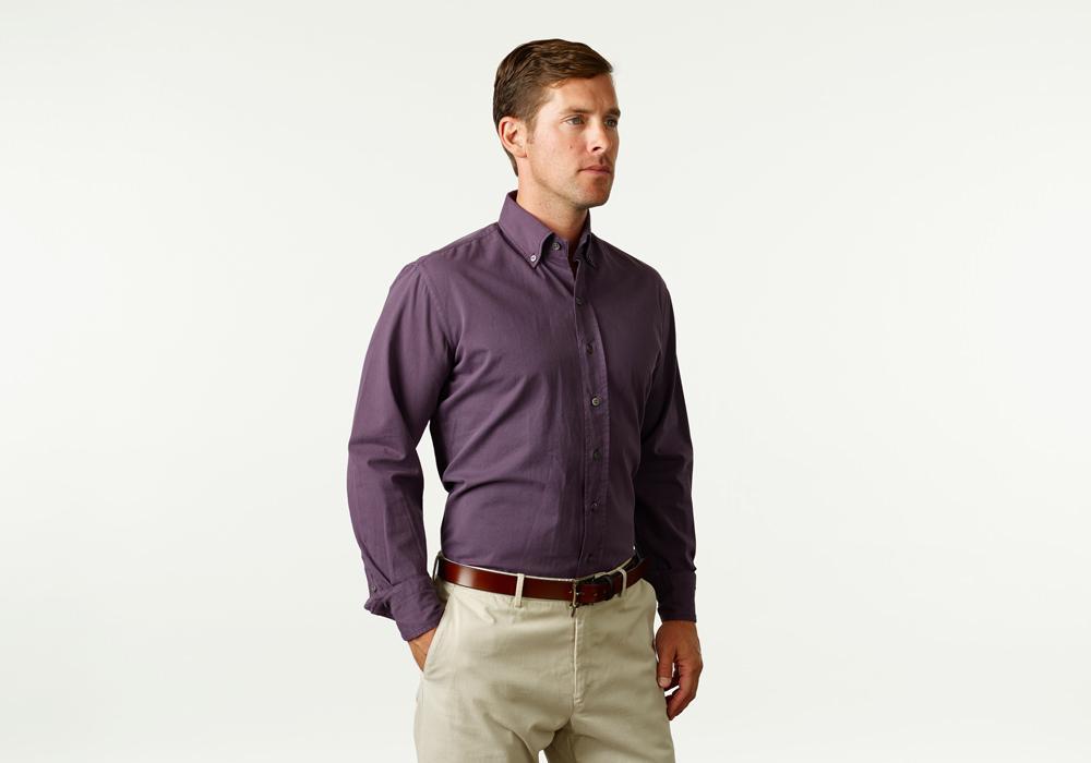 The Mulberry Barrington Gabardine Casual Shirt- Ledbury