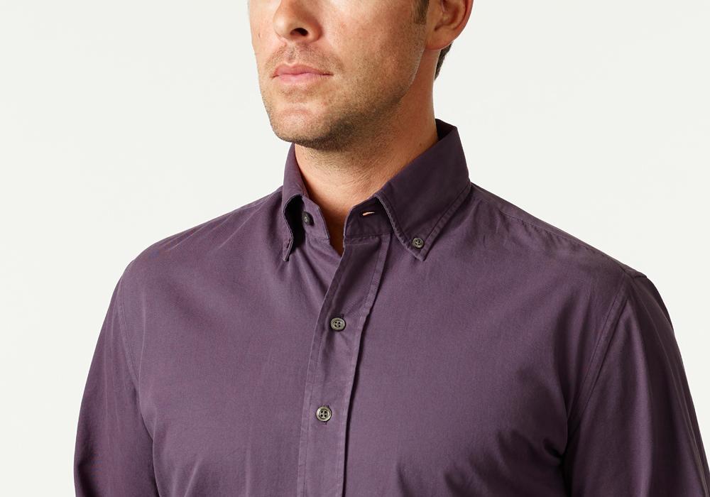 The Mulberry Barrington Gabardine Casual Shirt- Ledbury