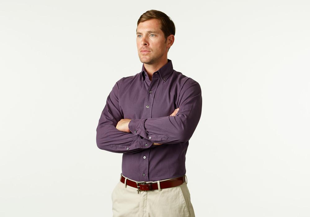 The Mulberry Barrington Gabardine Casual Shirt- Ledbury