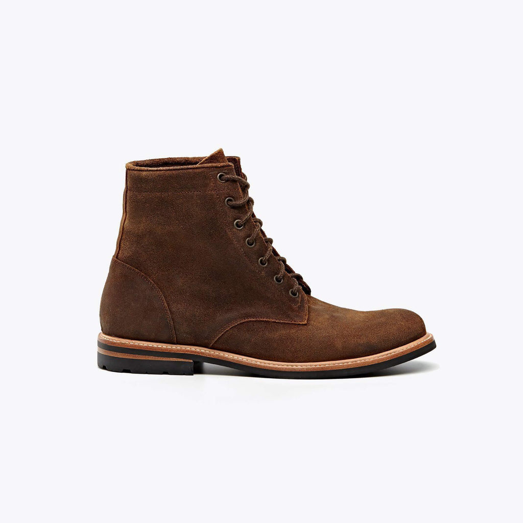 Nisolo Waxed Brown Andres All Weather Boot Footwear- Ledbury