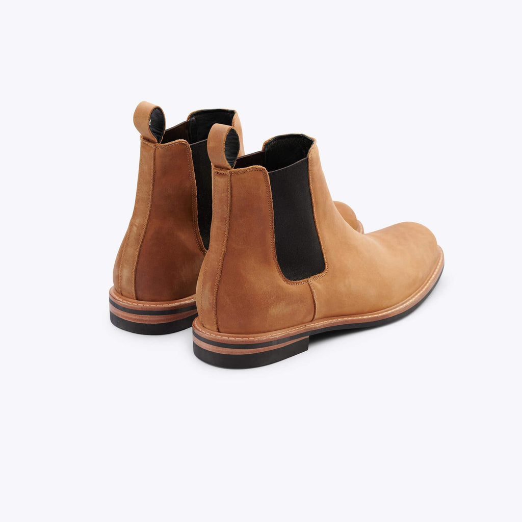 Nisolo Tobacco All-Weather Chelsea Boot Footwear- Ledbury
