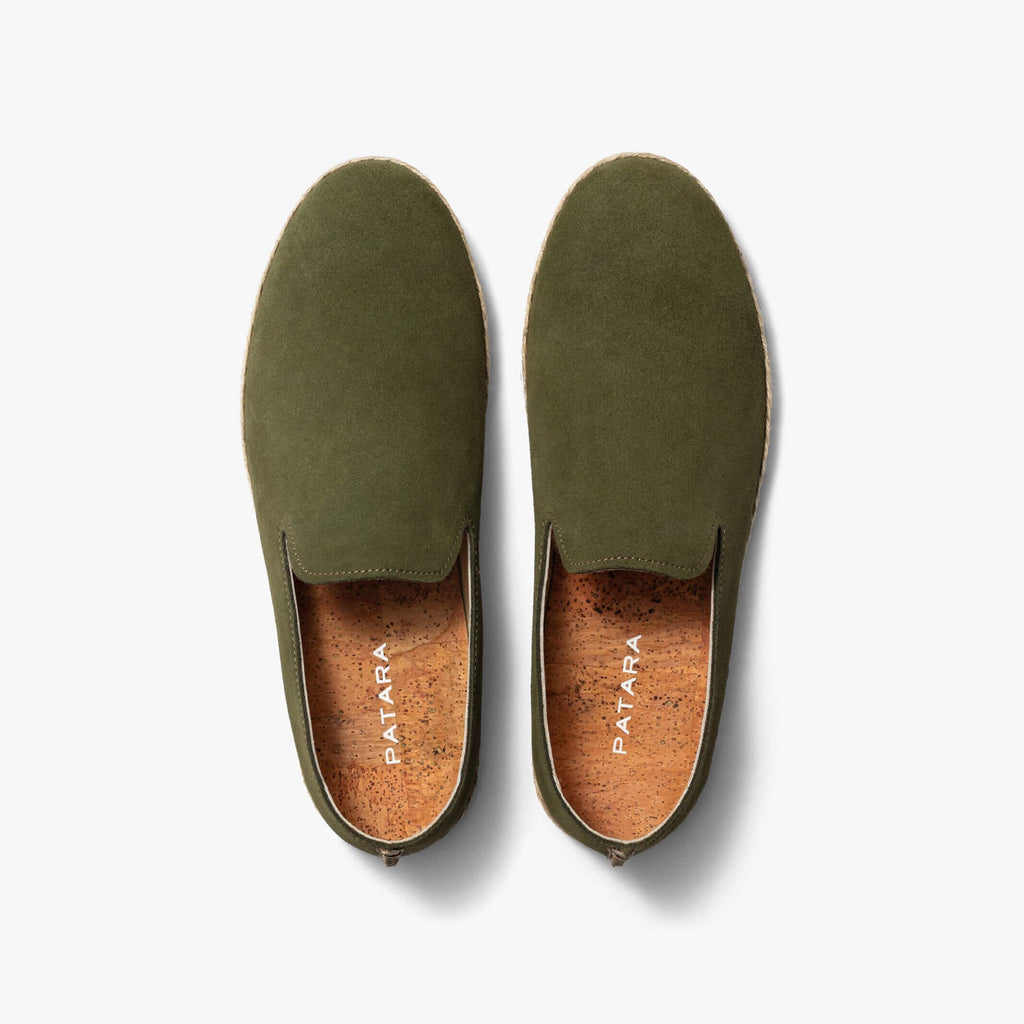 Patara Olive Smoking Slipper Footwear- Ledbury