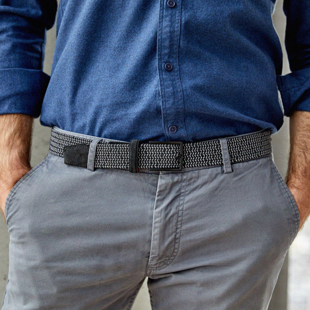 Beltology Black & Grey Optic Belt Belt- Ledbury