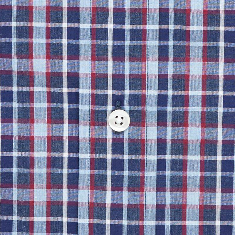 The Airforce Blue Pierce Check Casual Shirt Casual Shirt- Ledbury