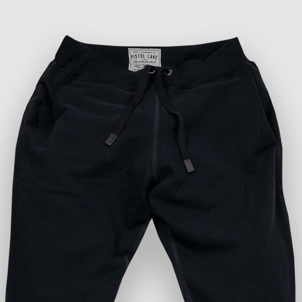 Pistol Lake Black French Terry Joggers Pant- Ledbury