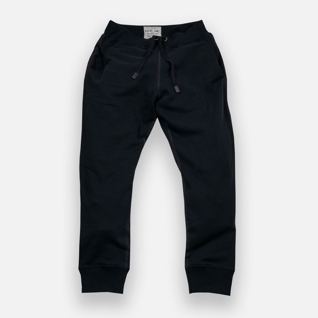 Pistol Lake Black French Terry Joggers Pant- Ledbury