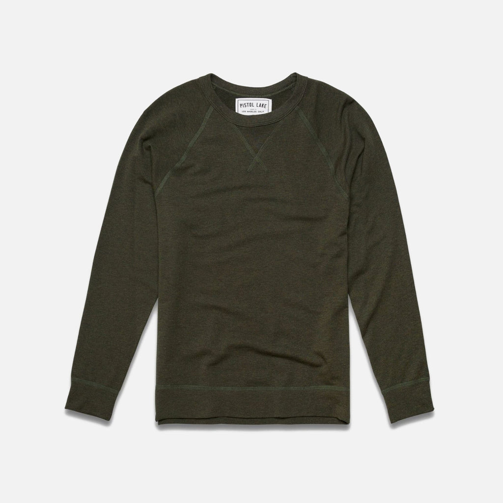Pistol Lake Forest Stretch Terry Crew Neck Sweatshirt Sweatshirt- Ledbury