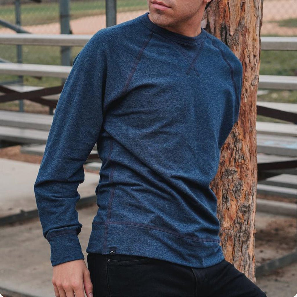 Pistol Lake Lake Stretch Terry Crew Neck Sweatshirt Sweatshirt- Ledbury