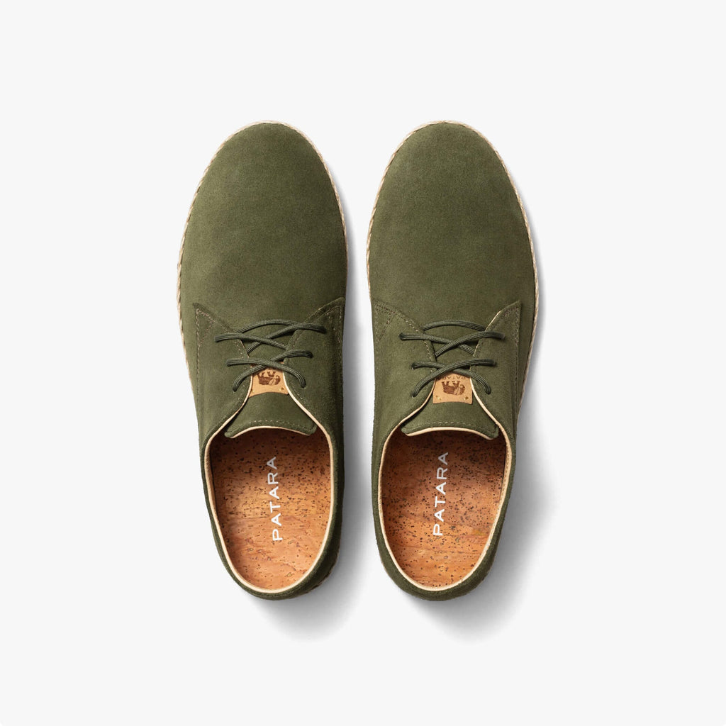 Patara Olive Suede Nomad Footwear- Ledbury