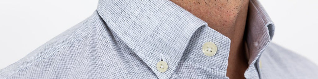The Light Grey Heather Pennington Houndstooth Casual Shirt Casual Shirt- Ledbury