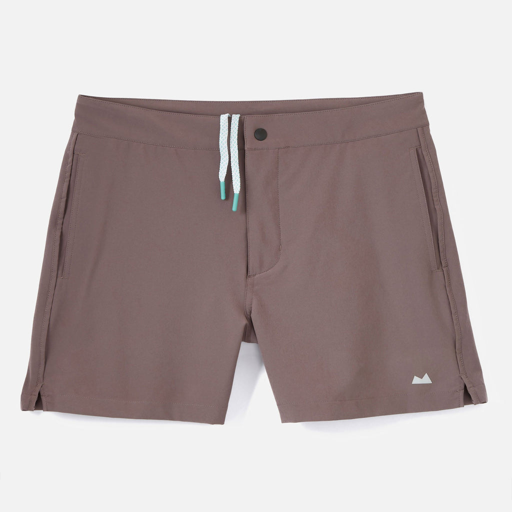 Myles Apparel Plum Gray Sutro Swim Trunk Swimwear- Ledbury
