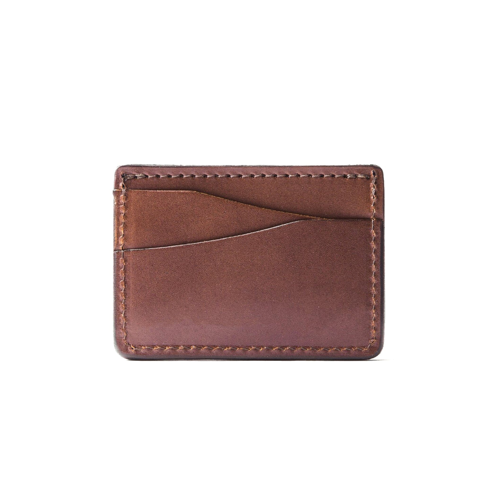 Minimalist Bifold Wallet in Black Leather - Thursday Boot Company