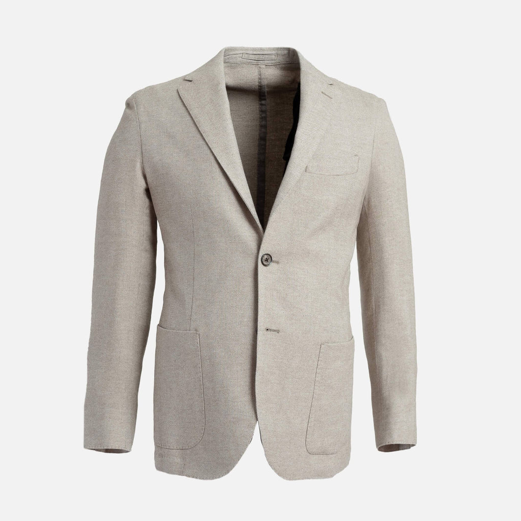The Khaki Abbington Herringbone Sportcoat Sport Coat- Ledbury