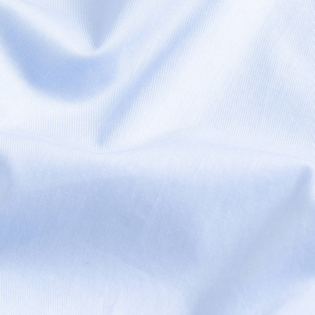 The Light Blue Albini Ellington Twill Custom Shirt Custom Dress Shirt- Ledbury