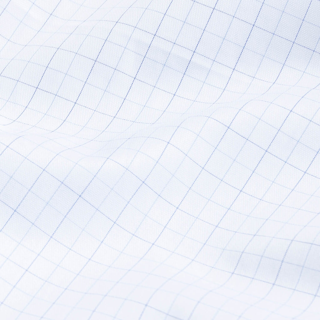 The Blue Albini Smallridge Check Custom Shirt Custom Dress Shirt- Ledbury
