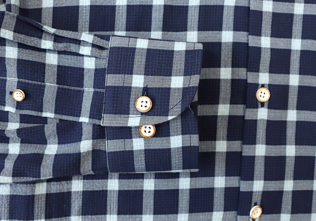 The Navy Arlen Check Casual Shirt Casual Shirt- Ledbury