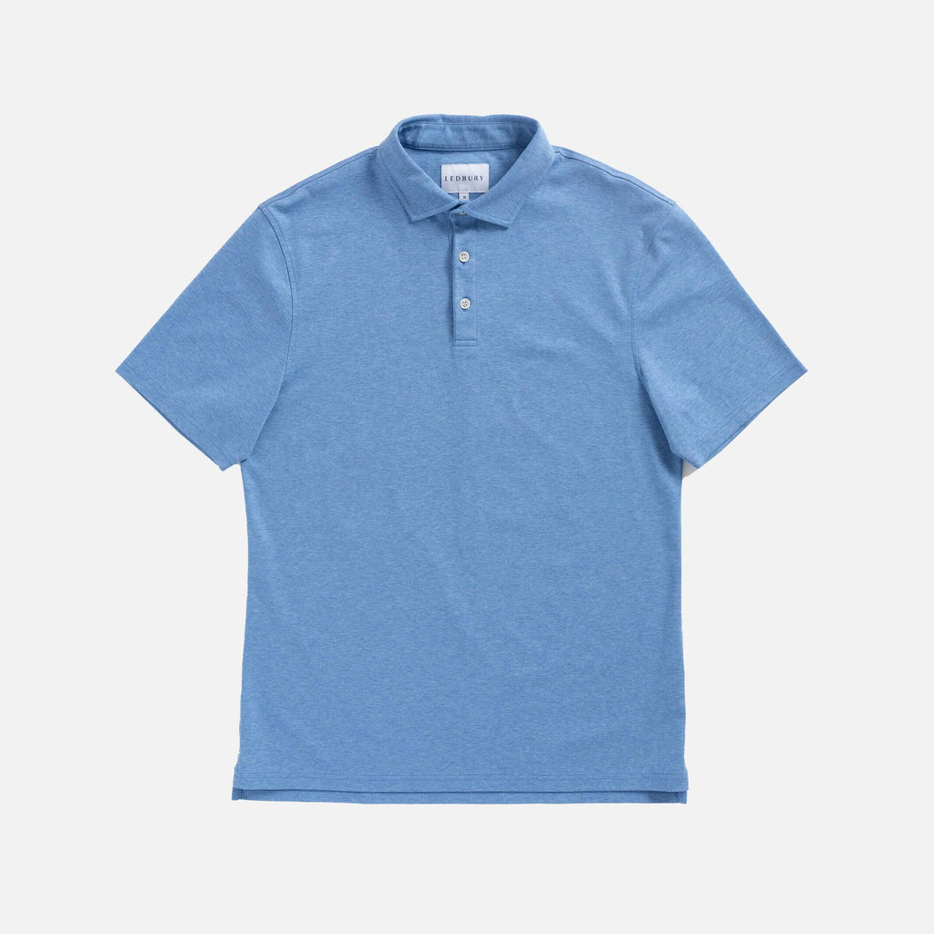 The Blue Heather Arlon Knit Custom Polo Custom Polo- Ledbury