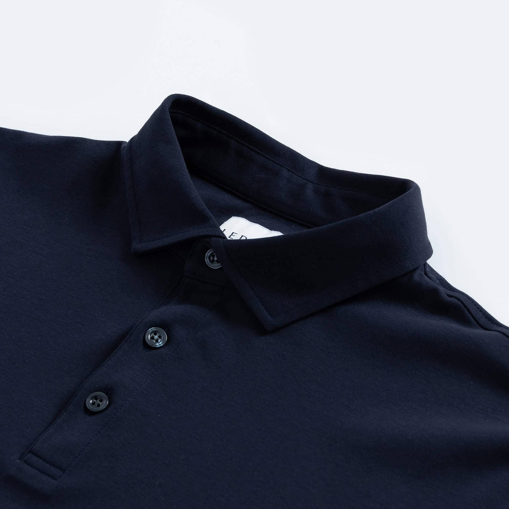 The Navy Arlon Knit Custom Polo Custom Polo- Ledbury