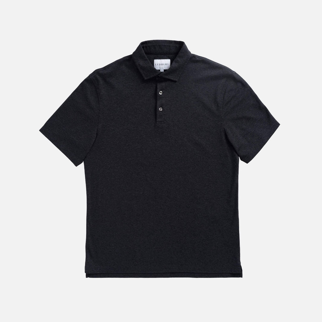 The Charcoal Heather Arlon Knit Custom Polo Custom Polo- Ledbury