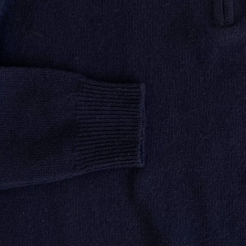 The Navy Ashton Cashmere Half-Zip Sweater Sweater- Ledbury