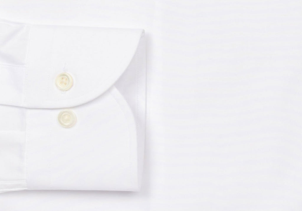 The White Astor Poplin Dress Shirt Dress Shirt- Ledbury