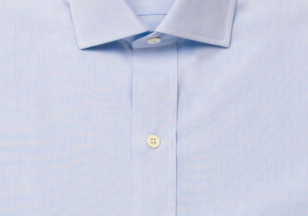 The Blue Italian-woven Astor Poplin Dress Shirt Dress Shirt- Ledbury