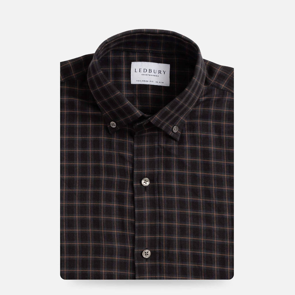The Navy Bergwall Check Casual Shirt Casual Shirt- Ledbury