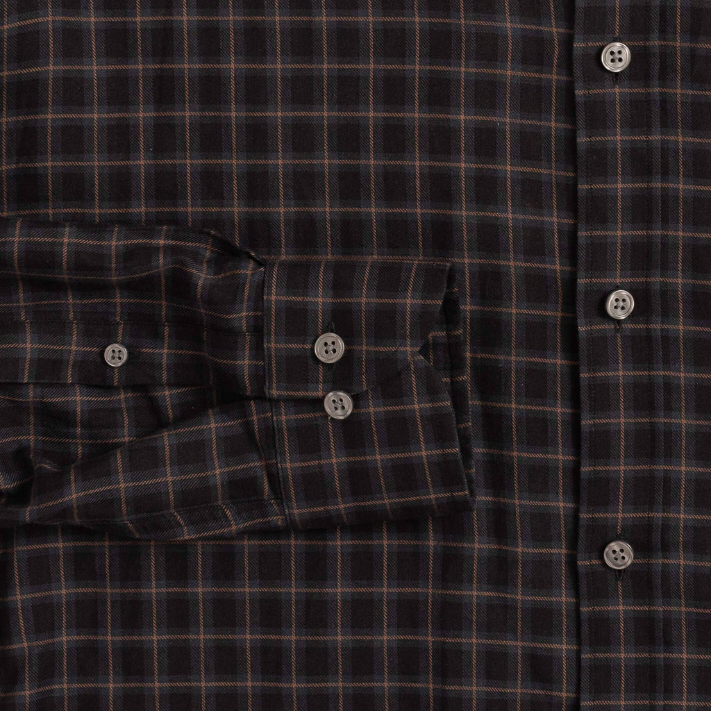 The Navy Bergwall Check Custom Shirt Custom Casual Shirt- Ledbury