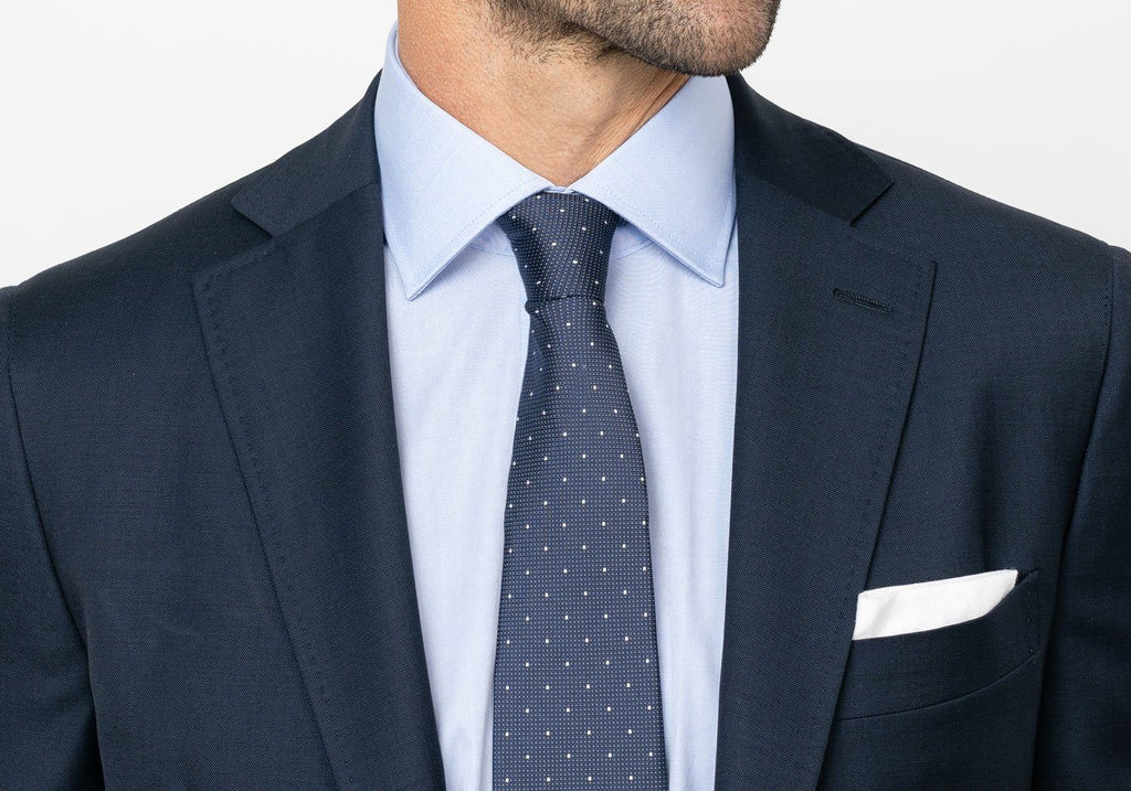 The Blue Astor Poplin Dress Shirt Dress Shirt- Ledbury